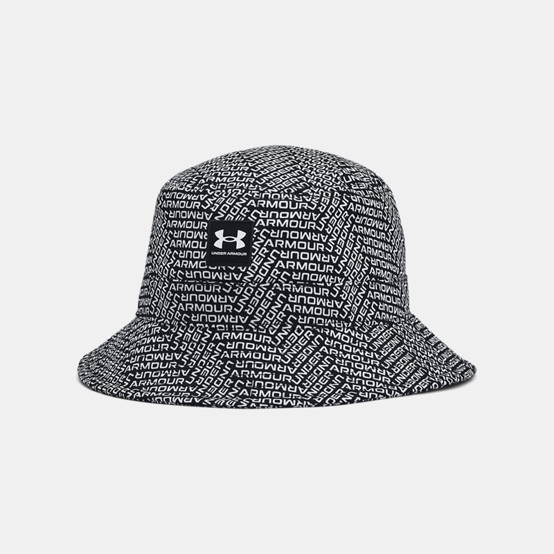 Men's Under Armour Branded Bucket Hat Noir / Blanc / Blanc M/L